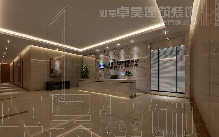 长沙办公空间装修公司中楚 律师事务所设计装修风格效果图