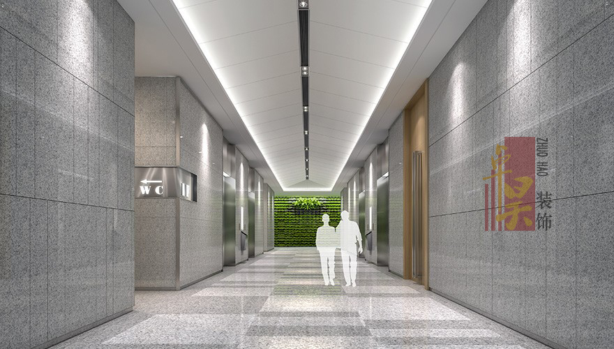 长沙办公空间装修公司生态园办公楼装修案例效果图