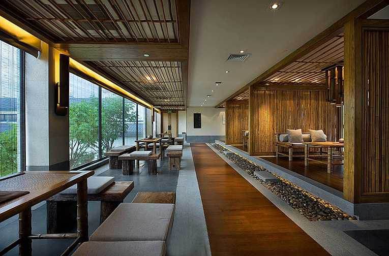 湖南民宿商业空间木材饰面的设计运用效果图