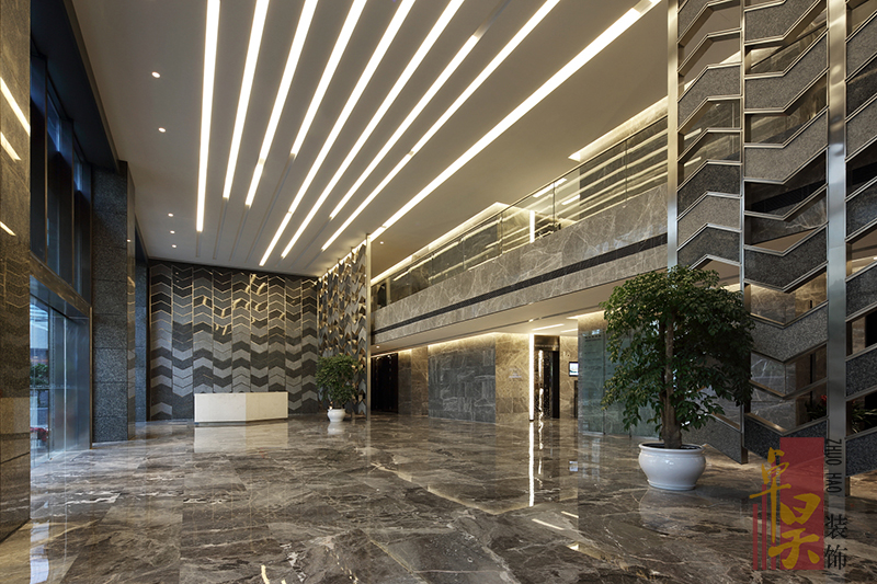 长沙办公空间装修公司正中集团总部办公楼装修设计装修风格效果图