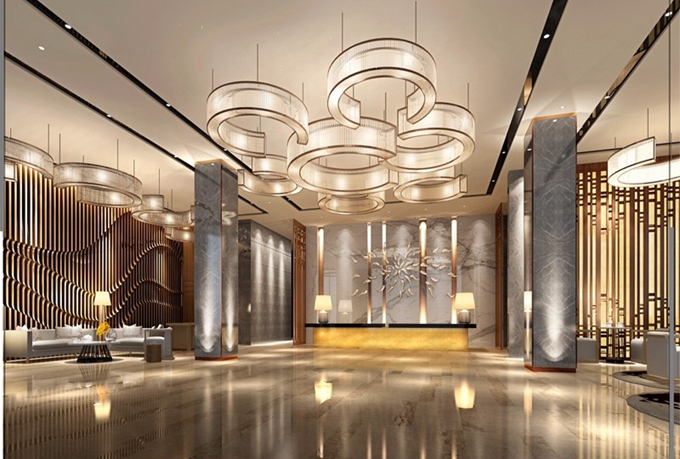 长沙酒店空间装修公司天海| 星级酒店装修案例效果图