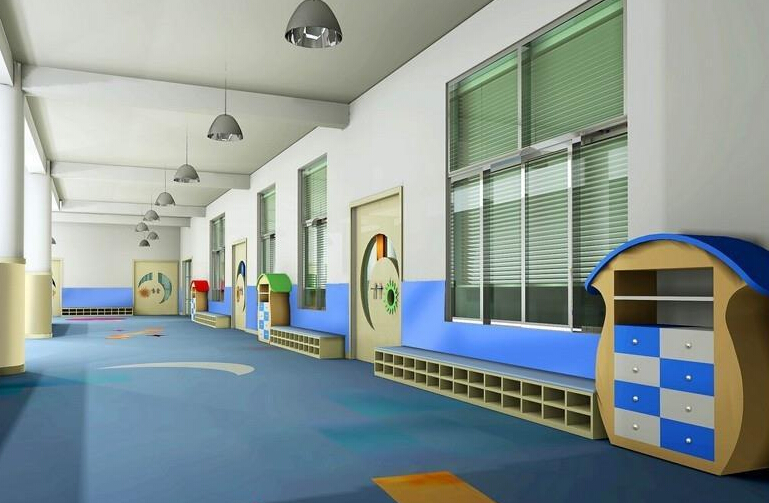 长沙教育机构装修公司东方红幼儿园装修风格效果图